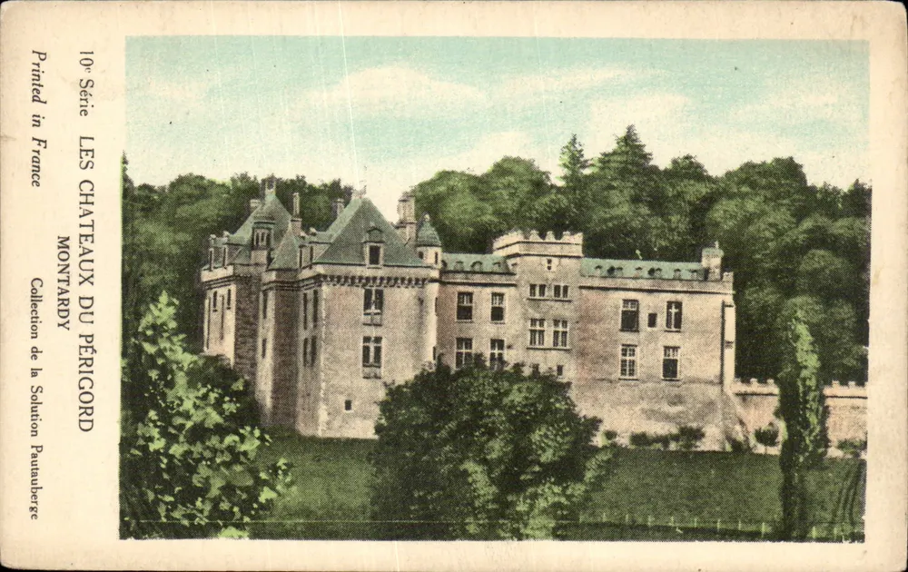 Os Castelos do Périgord — Montardy — Coleção da Solution Pauauberge, 10ª Série - Frente