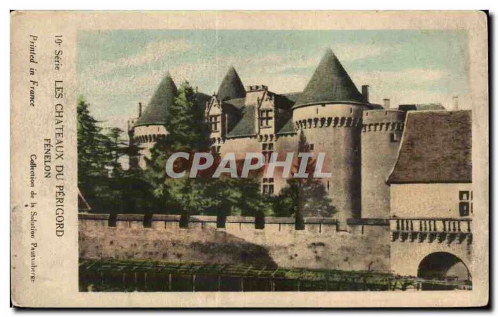Schloss Fénelon — Schlösser des Périgord — Sammlung Solution Périgord, 10. Serie - Vorderseite