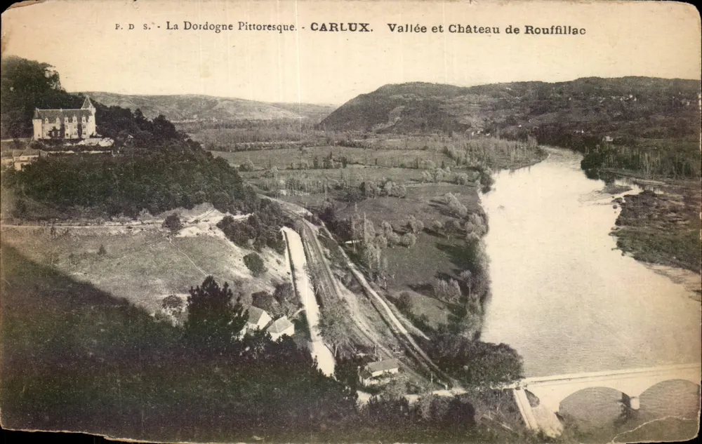 Carlux — Valle y Castillo de Rouffillac — P.D.S. La Dordogne Pittoresque - Anverso