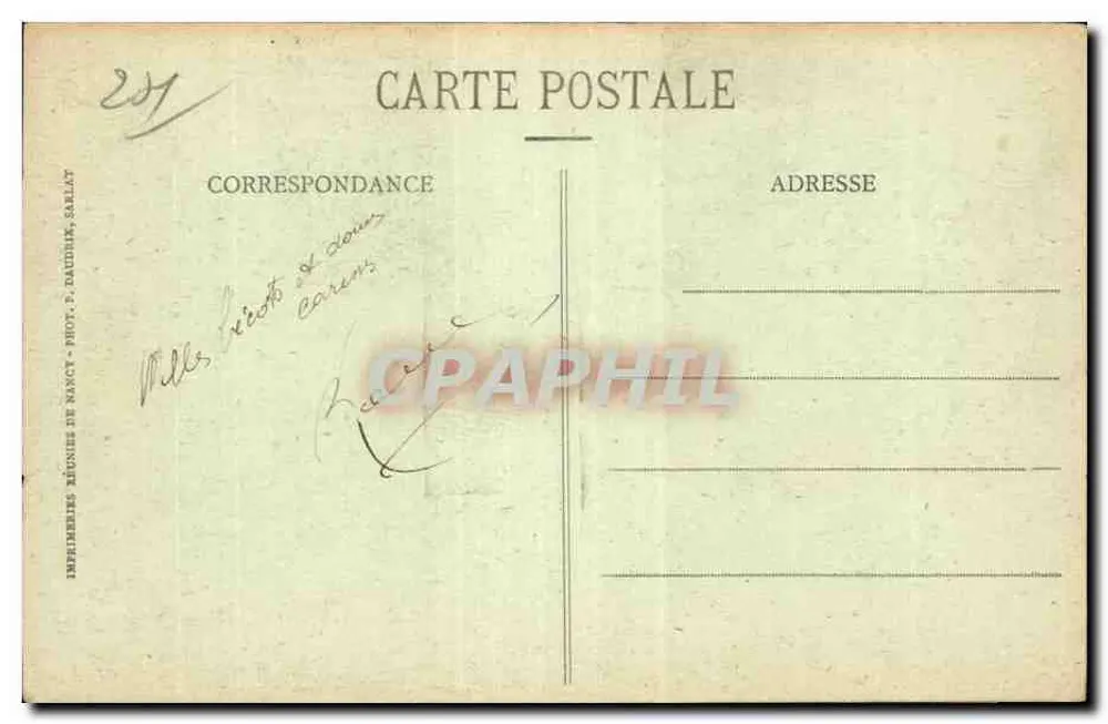 Der Pas du Bayesse am Rocher Poinin, nahe Socilliac — Mondlicht — P.D.G. - Die Dordogne Pictoresque - Rückseite