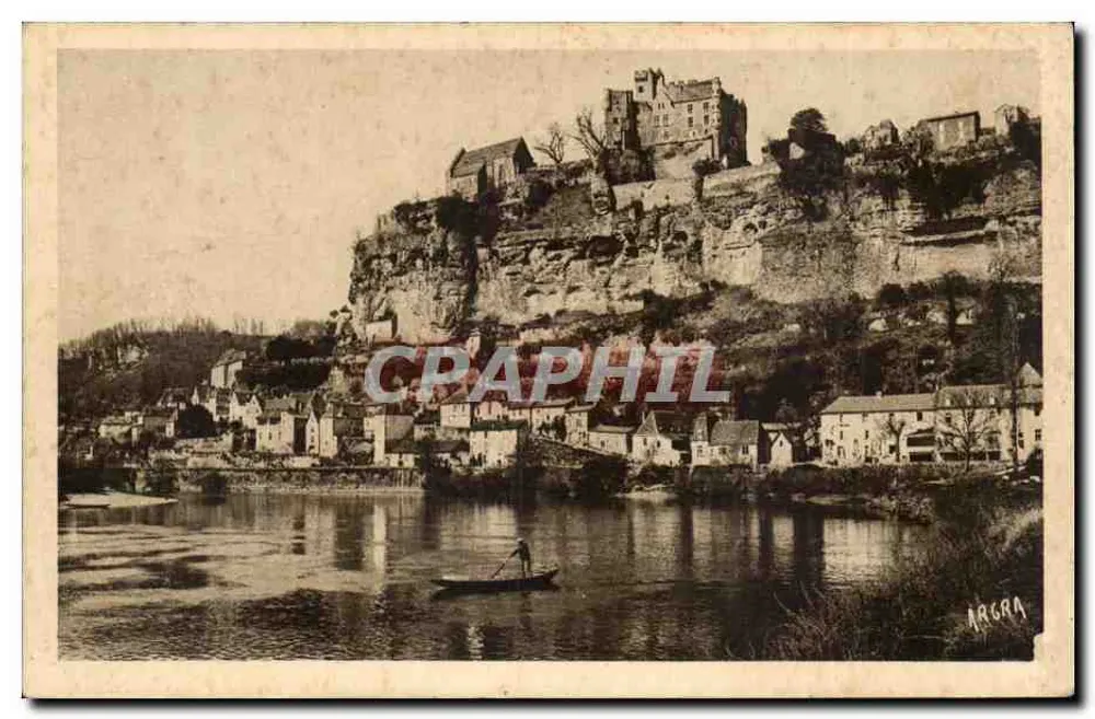 Castelo feudal de Beynac — Dordogne — Les Arts Graphiques de la Concorde - Frente