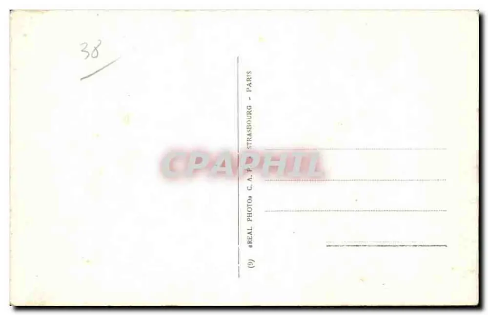 Villard-de-Lans no inverno — Diante da igreja — C.A.P. Strasbourg - Verso