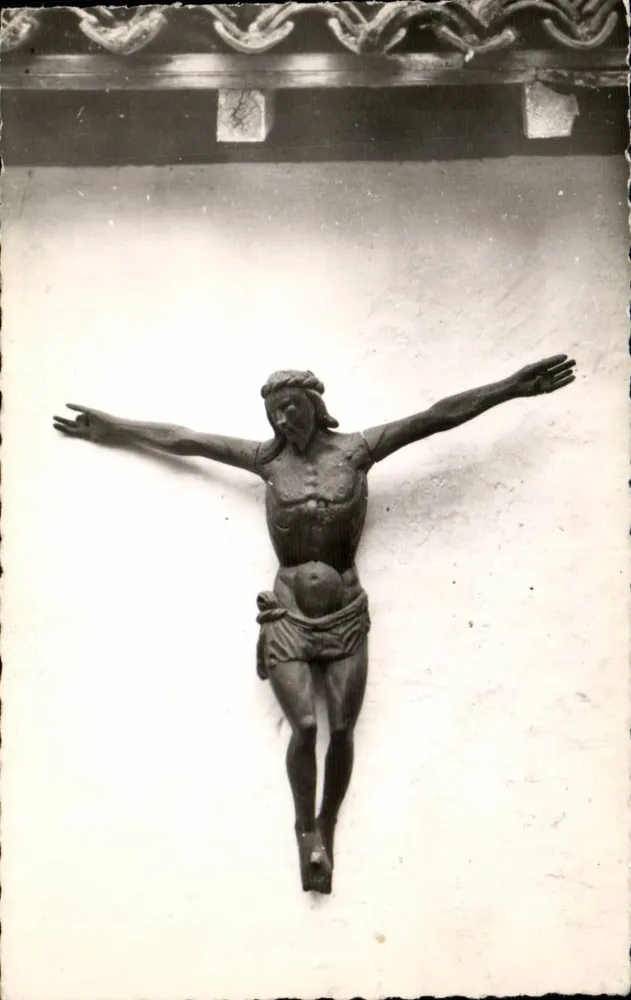 Kreuz — altes Benediktinerprieurer von Gourby — Fluss (Landes) - Vorderseite