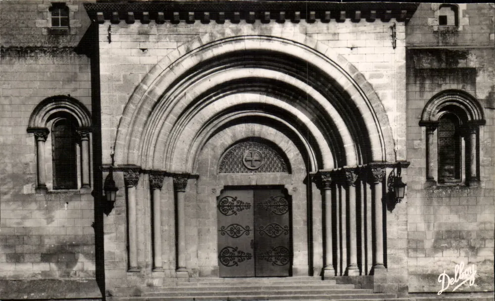 Saint-Sever op de Adour (Landes) — De Kerk. De Poort — Delbay - Voorkant