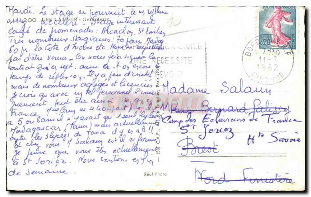 Caçador de madeira — Floresta — Cap, editor - Verso