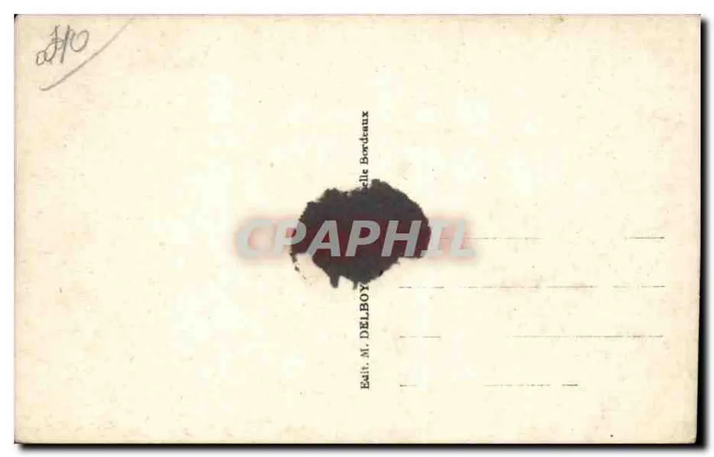 Mont-de-Marsan (Landes) - Die Post, Sparkasse und Denkmal der Flandaise - Rückseite