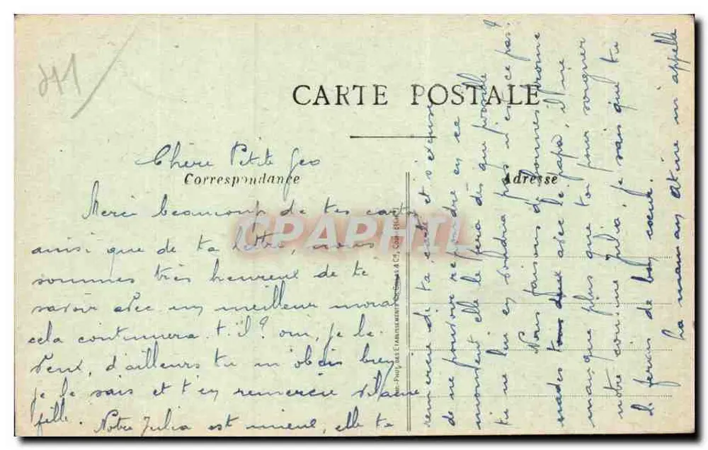 Blois — Ansicht vom Monumentalen Treppenaufgang — Verlag: Postdruckerei - Rückseite
