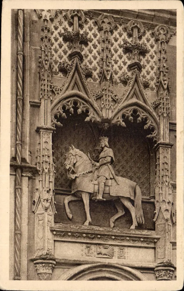 Schloss Blois — Reitende Statue von Ludwig XII — Édition d'Art YVON - Vorderseite