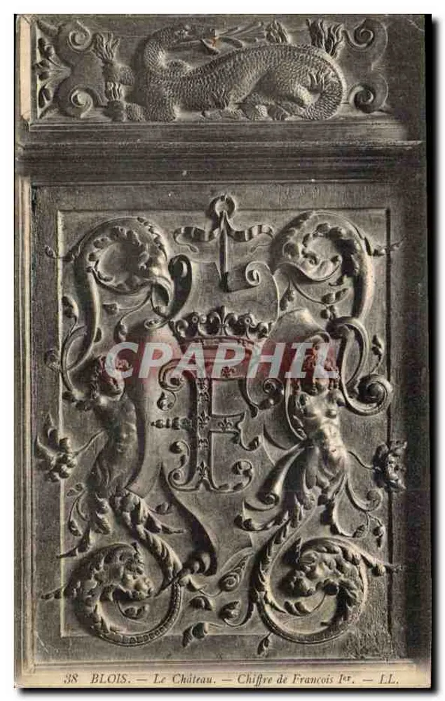 Blois — Das Schloss — Monogramm von François Ier — LL. - Vorderseite