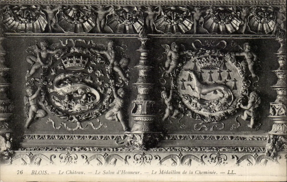Blois — Das Schloss — Der Ehensaal — Der Kaminmedaillon — LL, n°76 - Vorderseite