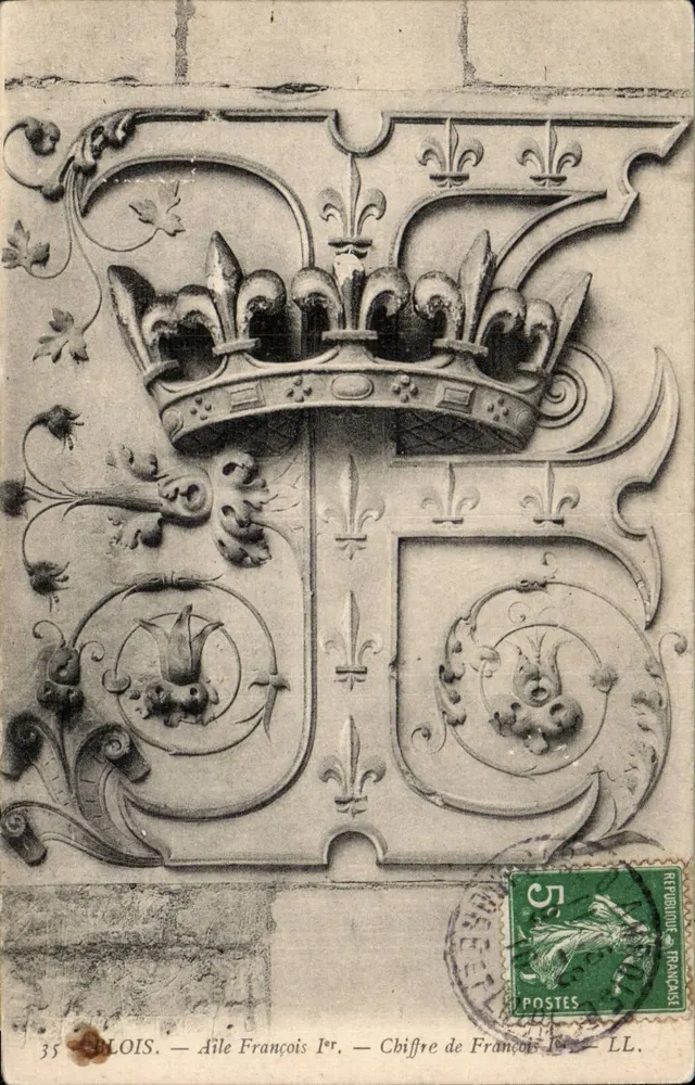 BLOIS — Flügel von François I — Monogramm von François I — LL. - Vorderseite