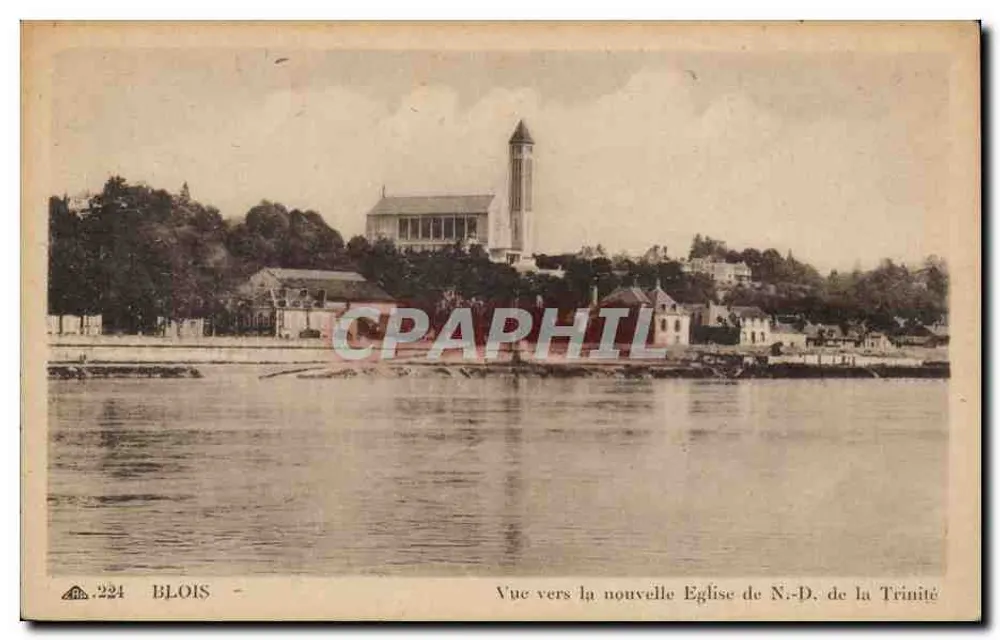 Blois — Ansicht zur neuen Kirche N.-D. de la Trinité — Cliché des Arts Photomécaniques, Paris - Vorderseite