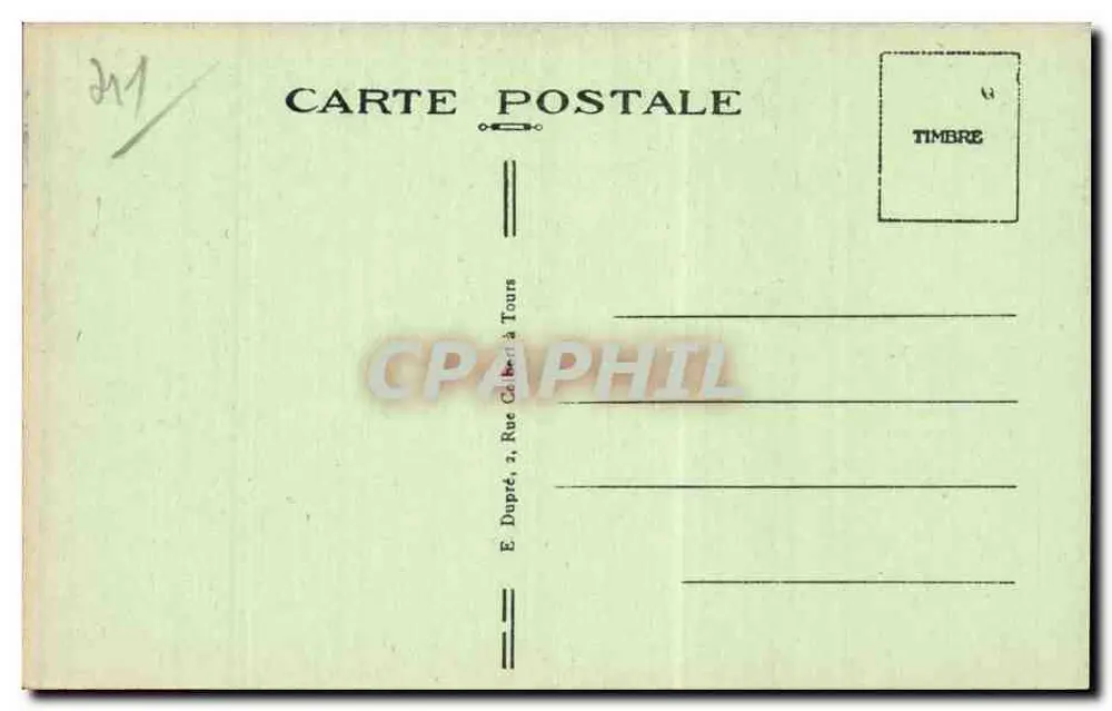 Blois (Loir-et-Cher) — Le Château — Assassinat du Duc de Guise — A.P. n°203 - Verso