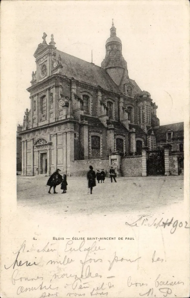 Blois — Igreja de São Vicente de Paulo — Fototipia A. Roger, n°4 - Frente