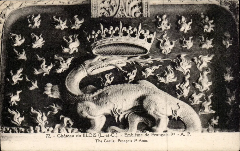 Schloss BLOIS (L.-et-C.) — Emblem von François I — A.P. - Vorderseite