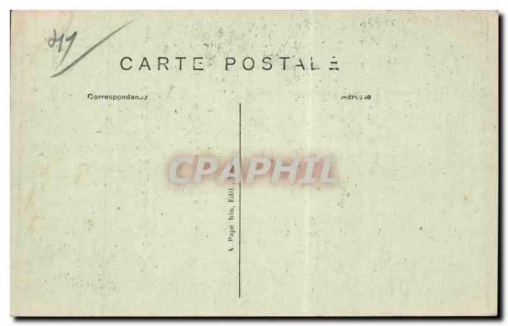 Blois (L.-et-C.) — Das Schloss — Der Igel — A. P. The Porcupine - Rückseite