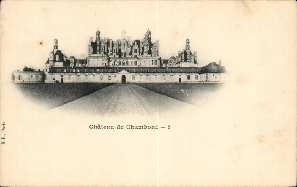 Castelo de Chambord — 2 — B.F., Paris - Frente