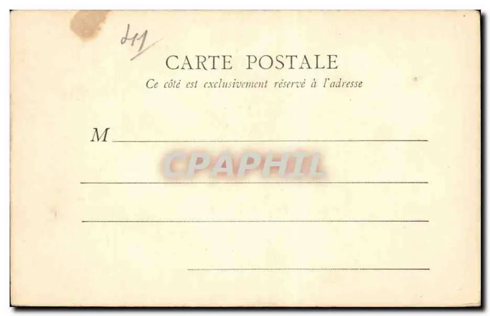 Castelo de Chambord — 2 — B.F., Paris - Verso