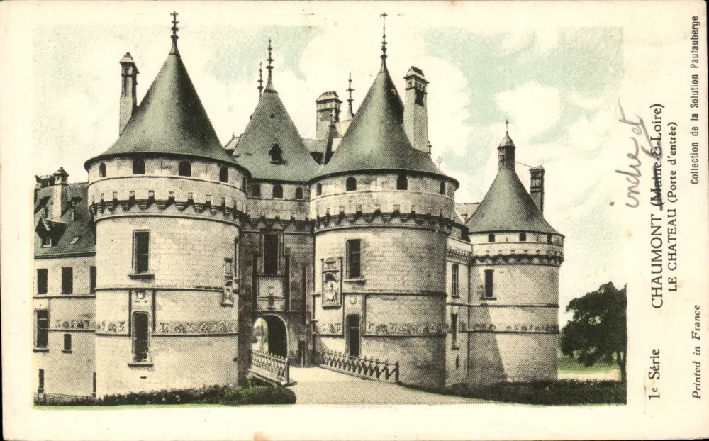 Castelo de Chaumont — Porta de entrada — Coleção da Solution Pauatauberge, 1ª Série - Frente