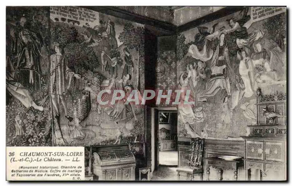 Quarto de Catherine de Médicis — Castelo de Chaumont-sur-Loire — LL - Frente