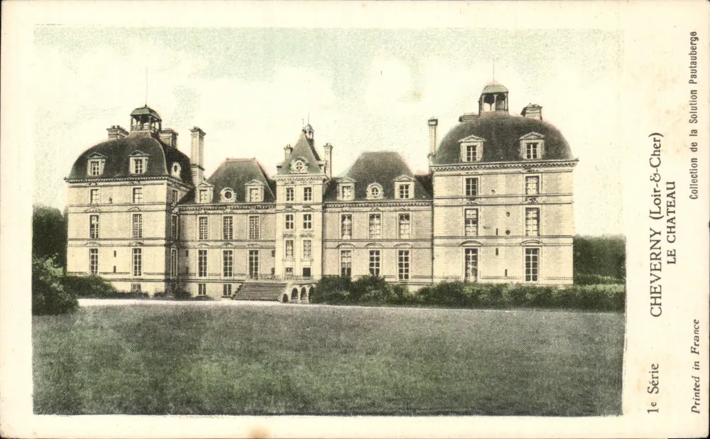 Castelo de Cheverny — Loir-et-Cher — Coleção da Solution Pautaube — 1ª Série - Frente