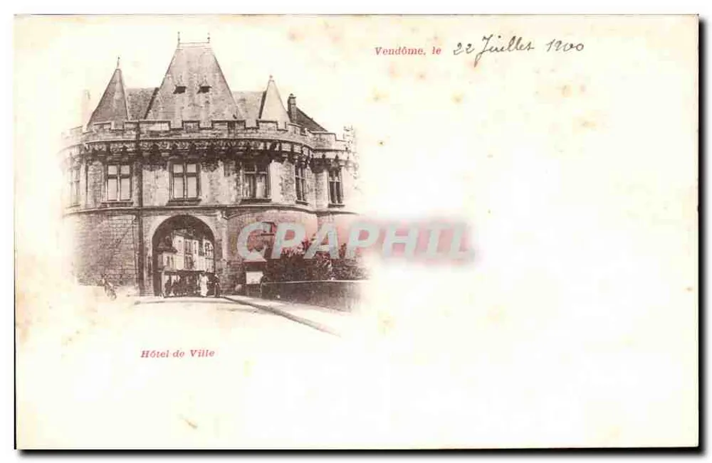 Vendôme — Hotel de Ville — editor não identificado - Frente