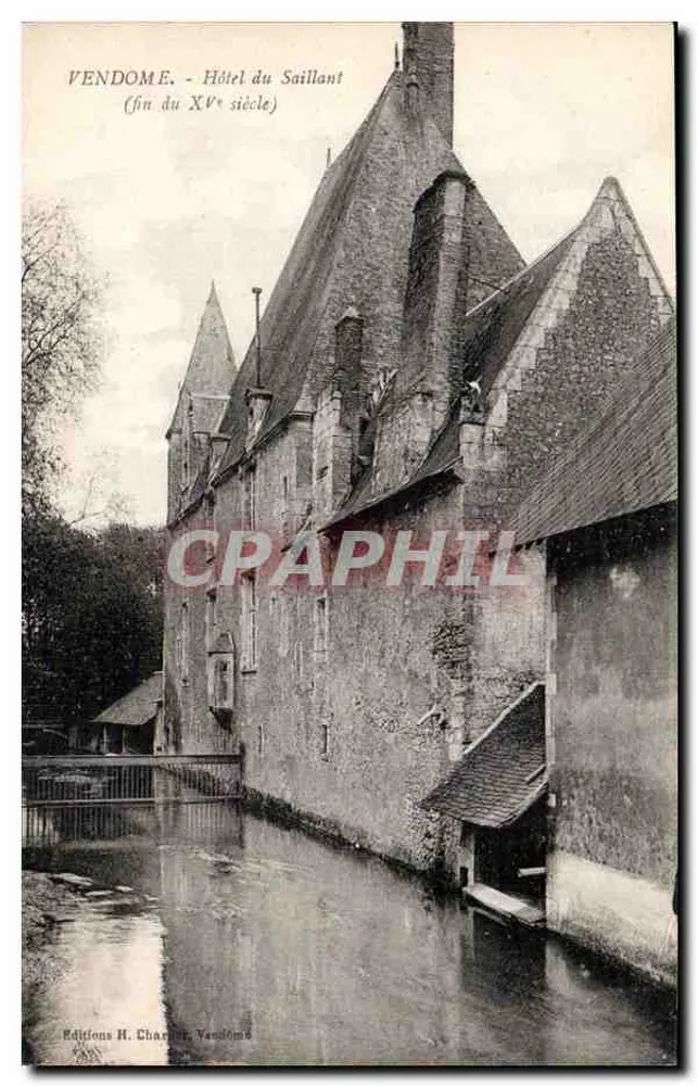 Vendôme - Hotel du Saillant (fim do século XV) — Éditions H. Charlet, Vendôme - Frente