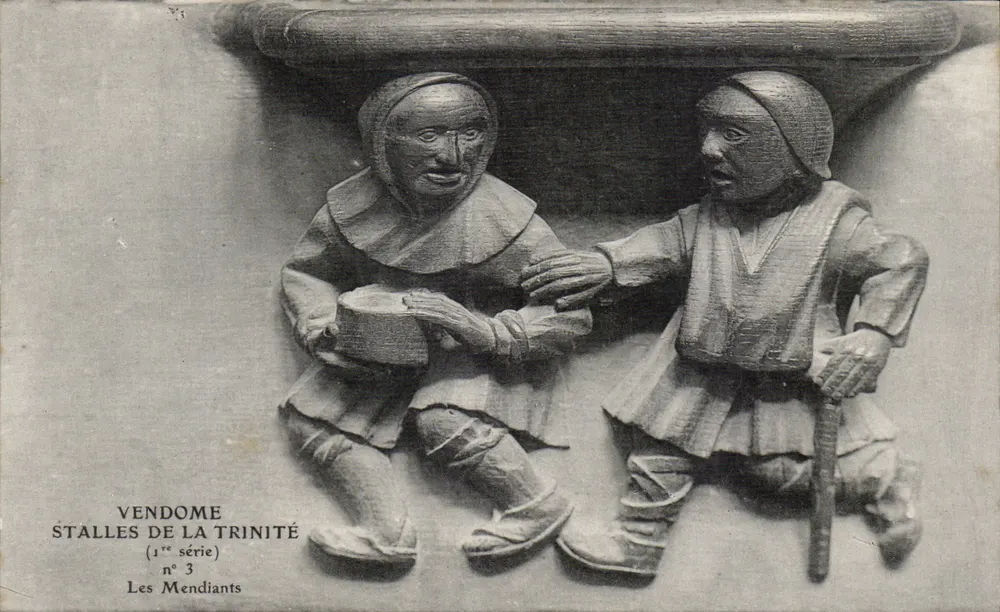 Vendôme — Stalles de la Trinité — 1ère série n°3 Les Mendiant - Voorkant