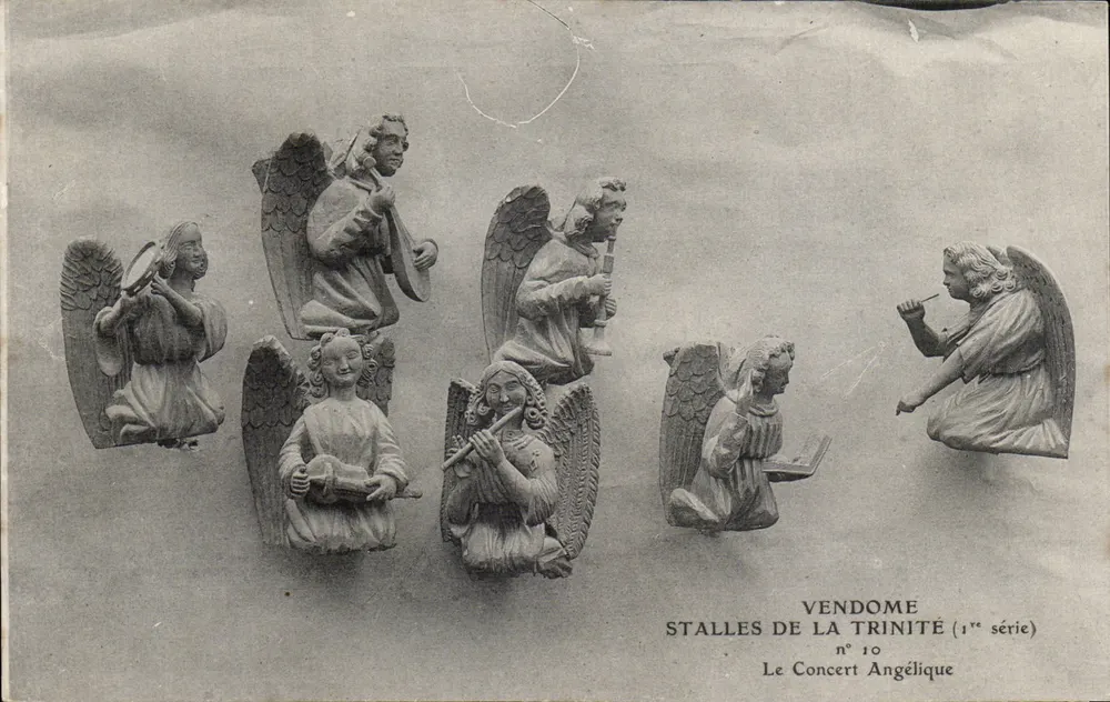 Vendôme — Stalles de la Trinité (1. Serie) n°10 — Das himmlische Konzert - Vorderseite