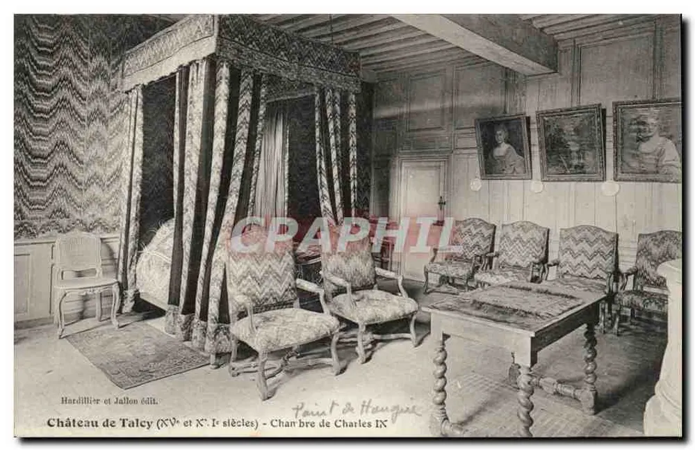 Château de Talcy (15. und 15. Jahrhundert) — Zimmer von Charles IX — Verlag Hardillier et Jallon - Vorderseite