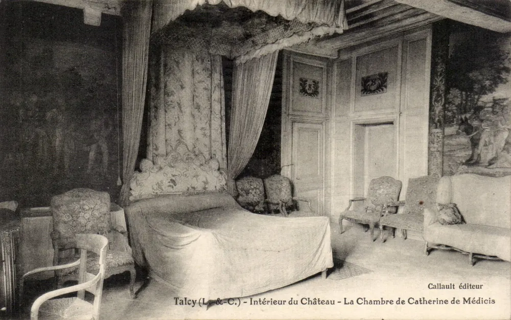 Talcy (La & C.) - Innenraum des Schlosses - Zimmer von Catherine de Medici — Verlag Callault - Vorderseite