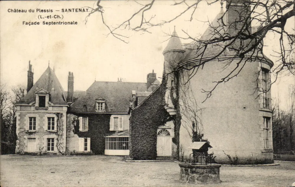 Castelo do Plessis — SANTENAY (L.-et-Ch.) — FACHADA SETENTRIONAL - Frente