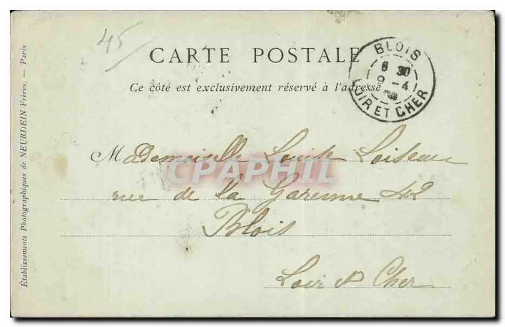 Orléans — Perspectiva da Rue Jeanne d'Arc — Collections ND. Fot. - Verso