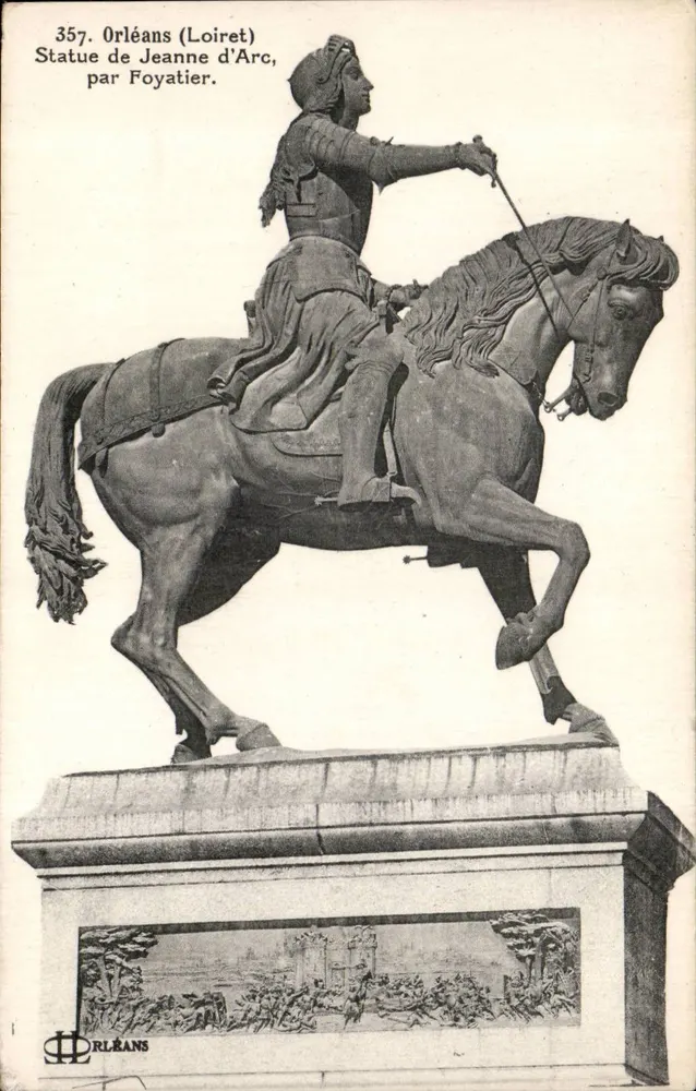 Orléans (Loiret) — Statue der Jeanne d'Arc von Foyatier — Verlag Orléans - Vorderseite