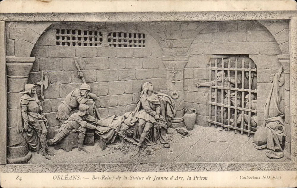 Orléans — Relief der Statue der Jeanne d'Arc, das Gefängnis — Collections ND Phot, n°84 - Vorderseite