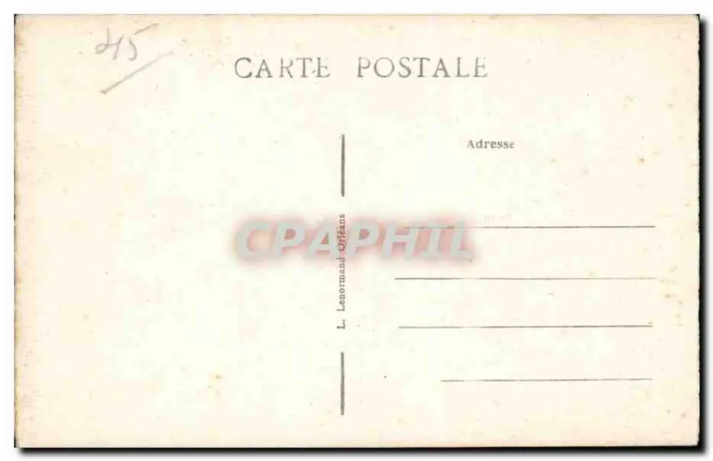 Orléans — A Rue Jeanne d'Arc com a catedral — L. Lenormand Orléans - Verso