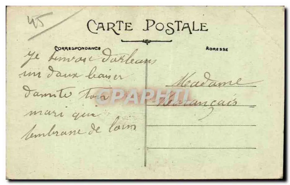 Orléans — Lembrete de Orléans — Edição H. C. - Verso