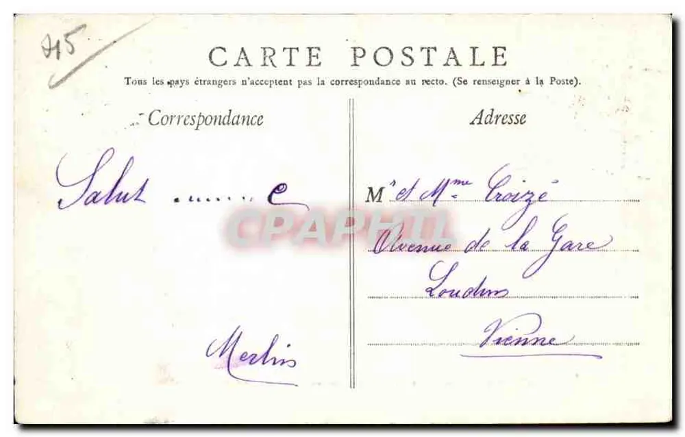 Orléans — Bas-relief da estátua de Joana d'Arc — editor não visível, n° 12 - Verso