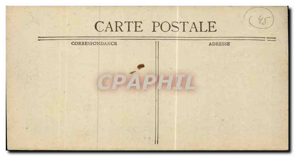 Orléans — Quai du Châtelet — visão do cais e do rio com barco - Verso