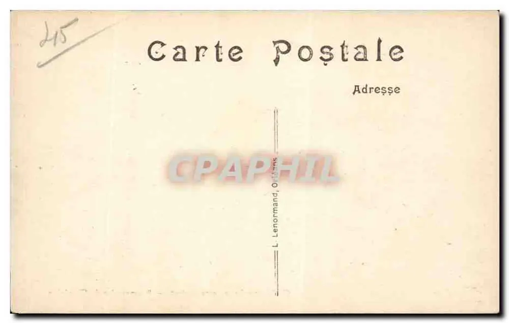Châteauneuf-sur-Loire (Loiret) — Promenades du Chastaing — L. Lenormand, Orléans - Rückseite
