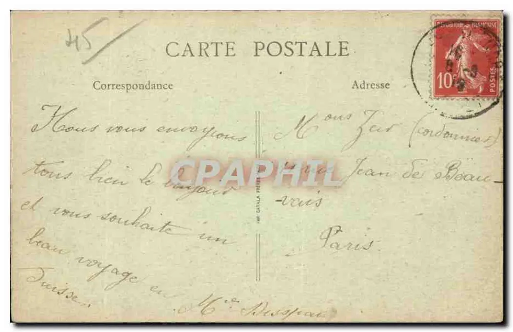 Cléry (Loiret) — O Castelo de Mardereau — Edição Farion - Verso