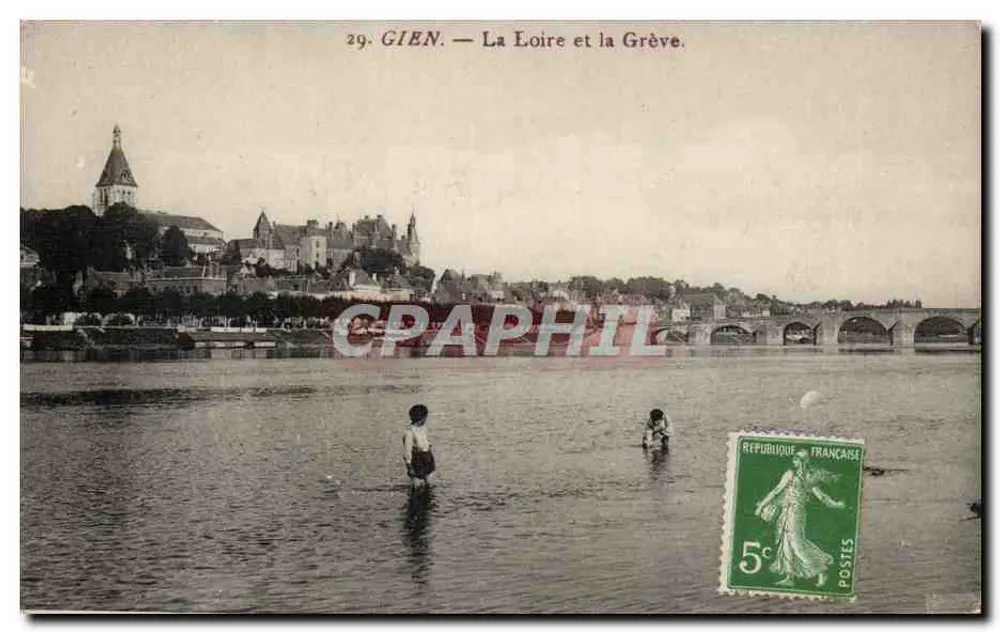Gien — A Loire e a Grève — n°29 - Frente