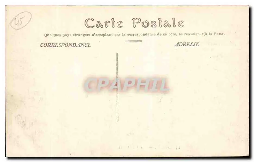 Gien — O Castelo — editor desconhecido, n° 14 - Verso