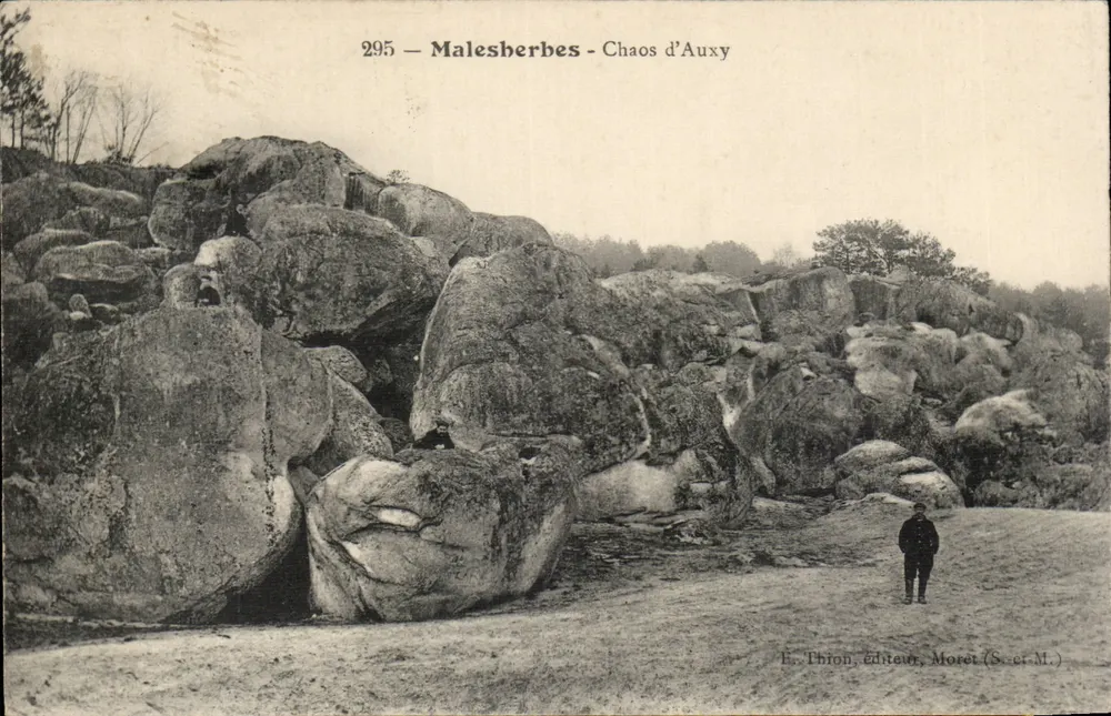 Malesherbes - Chaos d'Auxy — Editor Thion, Moret (S.-et-M.) - Anverso