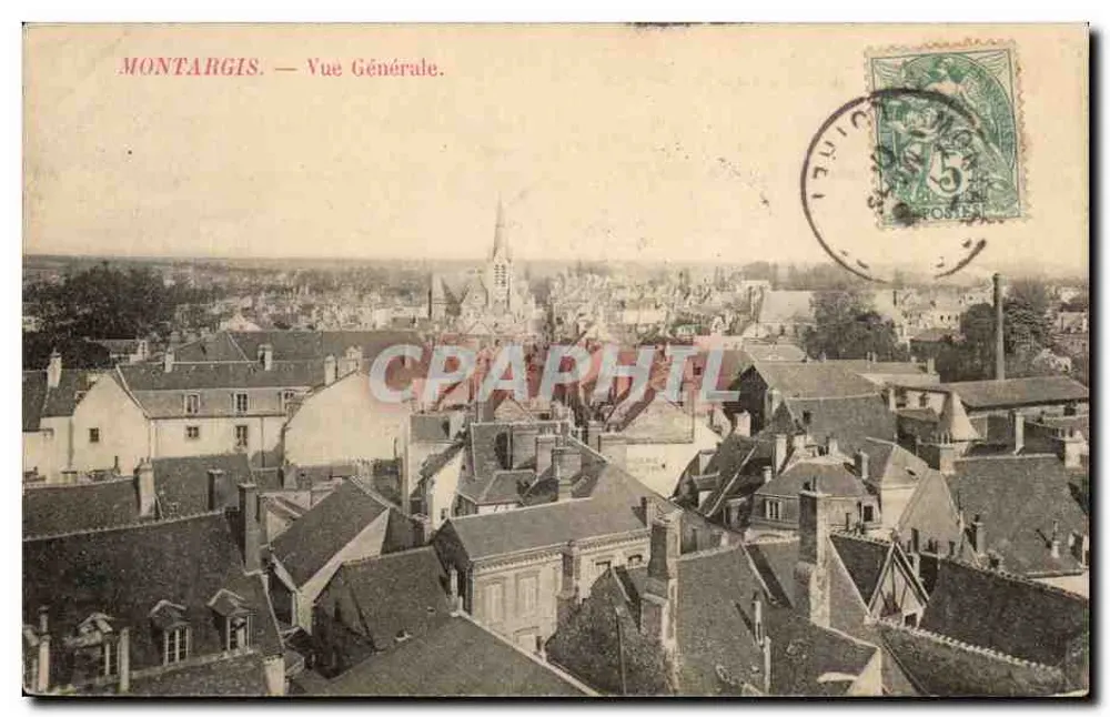 Montargis — Vista Geral. — Editor não visível, número de série ilegível. - Frente