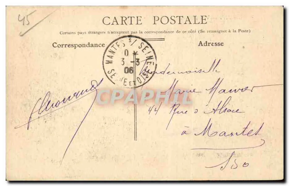 Montargis — Vista Geral. — Editor não visível, número de série ilegível. - Verso