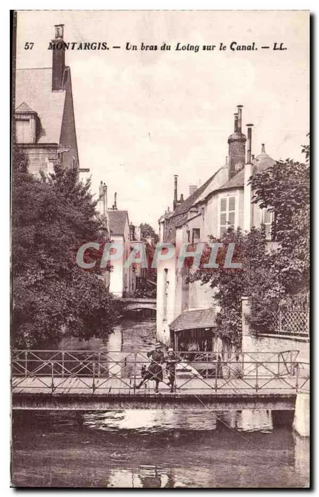 Montargis — Ein Zweig des Loing auf dem Kanal — LL. — n° 57 - Vorderseite