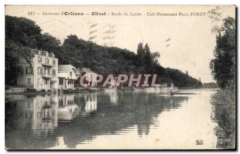 Olivet — Ufer des Loiret — Café-Restaurant Paul Foret - Vorderseite