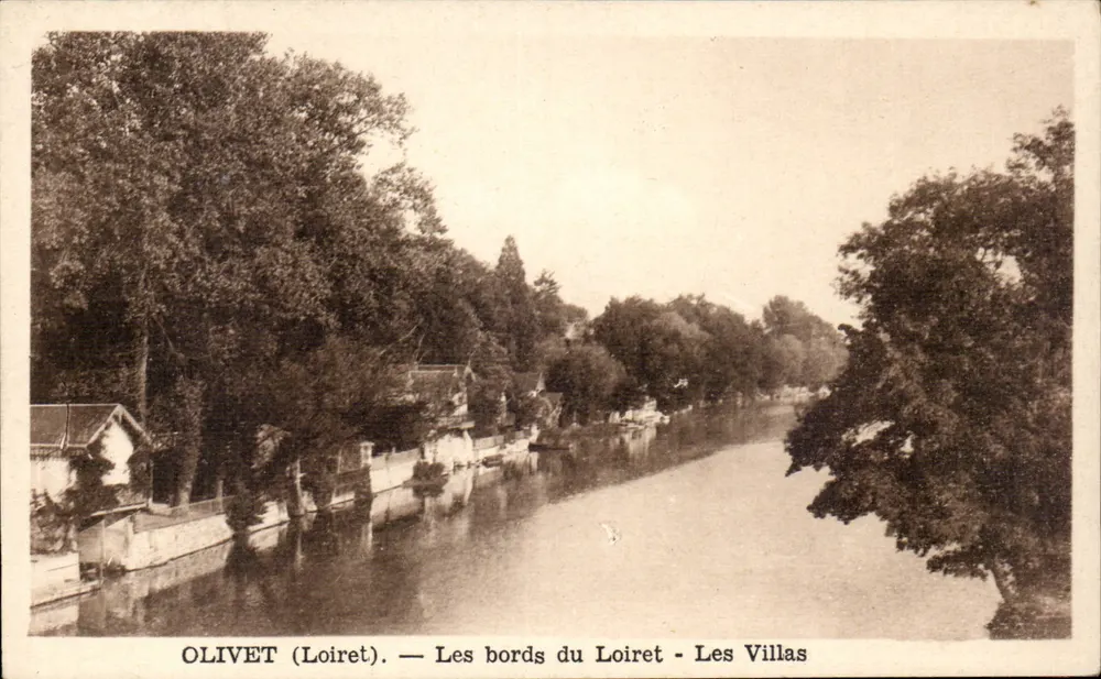 OLIVET (Loiret) — As margens do Loiret — As Villas - Frente