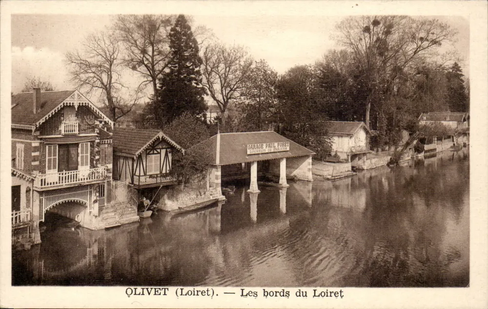 OLIVET (Loiret) — Ansicht der Ufer des Loiret — Verlag L. Lenormand, Orléans - Vorderseite